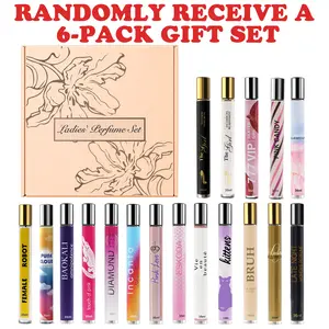 The surprise for her starts with the gift box | 6PACK Portable Women's Perfume Set, 6 random bottles, you'll only know which ones after opening, gift box packaging, a choice for giving gifts，5%-8% fragrance concentration
