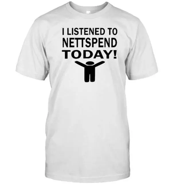 I Listened To Nettspend Today Tee T-Shirt – Casual Graphic Shirt, Trendy Music Fan Tee, Comfortable Cotton Apparel