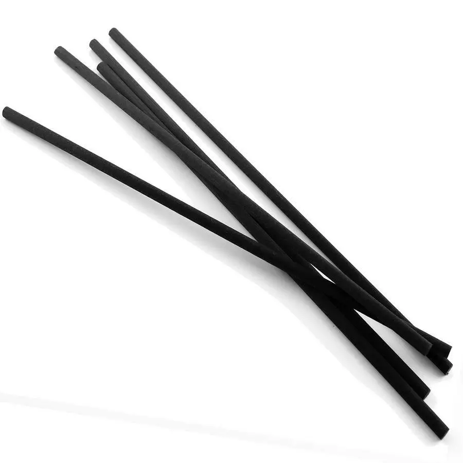 Premium Synthetic Dacron Fragrance Diffuser Reeds, 5-Piece Home Fragrance Supplies, Improved Performance, Less Likely to Discolor, Compatible with Liquid Oil and Water-Based Diffuser Liquids, Black