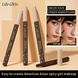 Girls Soft Complexion Simulated Freckle Pen for Photogenic European and American Style Natural Beauty Spot Tear Mole Makeup Cosmetic 01#Light Brown (English Version, Domestic Sales Pr