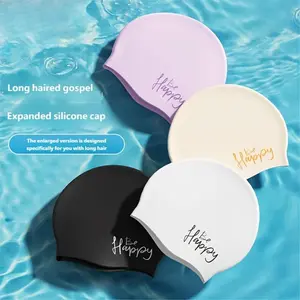 100% Premium Silicone Swimming Cap, Leakproof Waterproof Design for Hair Dryness & Chlorine/Pool Water Protection, Stretchy Material for Snug Comfortable Fit During Swimming, Lap Training