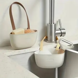 Kitchen Sink Drain Basket Adjustable Sponges Soap Holder Bathroom Dish Drain Water Baskets Storage Drying Rack Accessories Tools