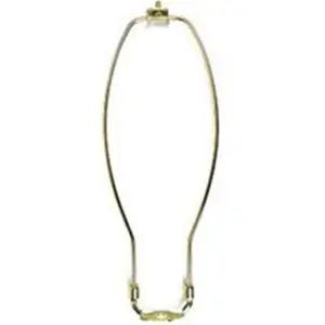 212 MAIN Harp Shade Support, 12 in Polished Brass Specialty Hardware, Bulb Guard, Lamp Holder (60123)