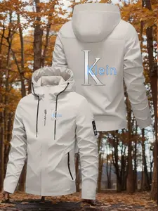 Men's Lightweight Windproof Ski Jacket with Zipper and Hood, Ideal for Skiing and Snowboarding, Casual Windbreaker for Cycling and Fishing