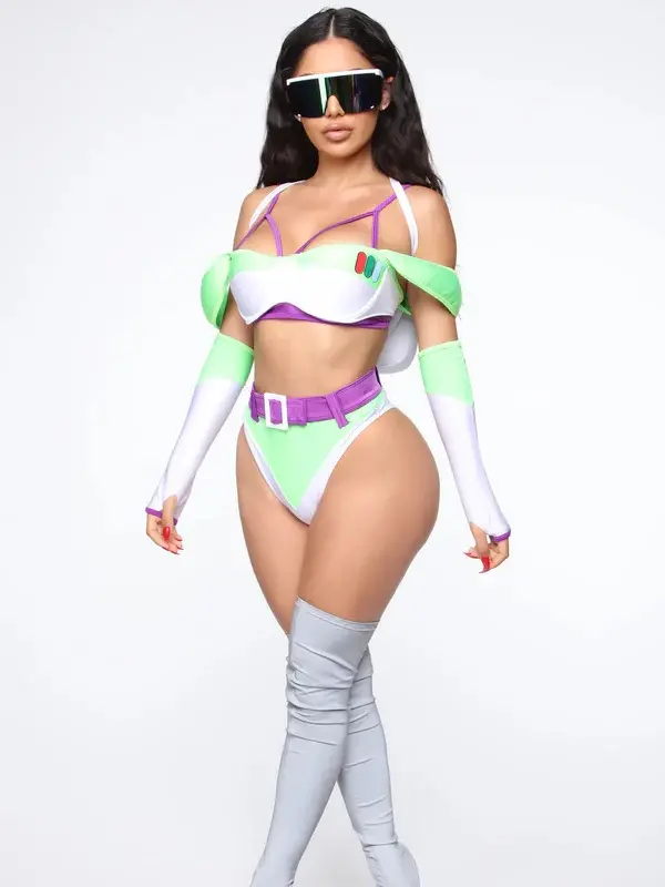 Infinite And Beyond 6 Piece Costume Set - Green/combo