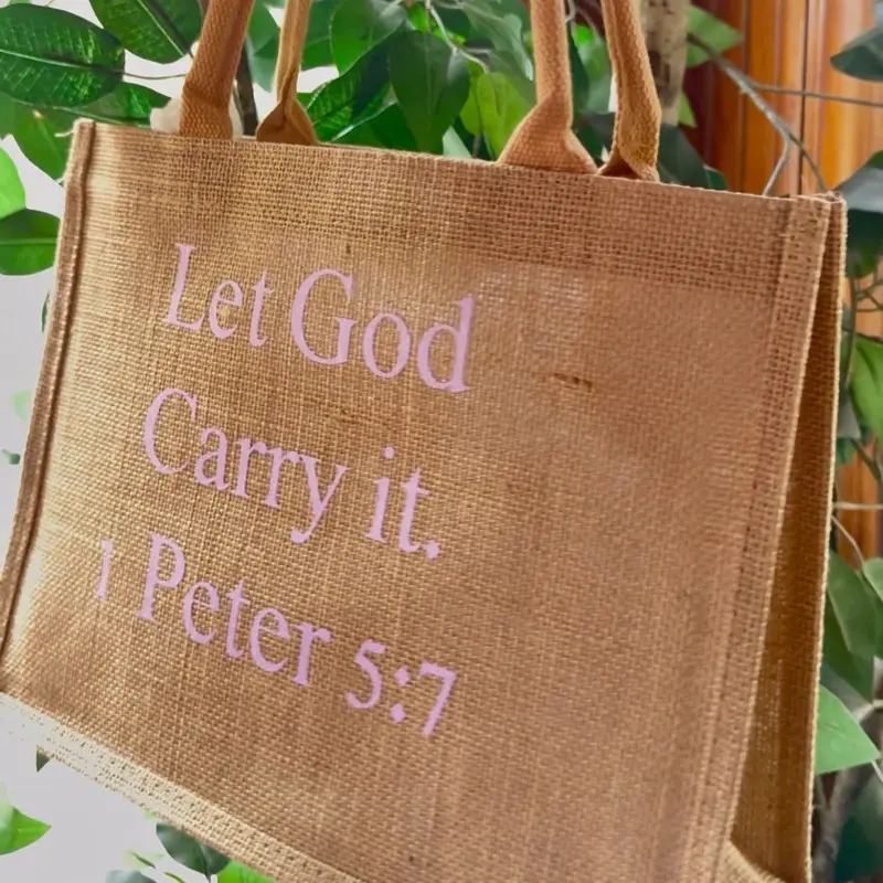 Let God Carry it Tote Bag