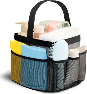 Shower Caddy Portable for College Dorm Room Essentials for Girls with 9 Pockets,Large-Capacity Shower Basket,Quick Dry Toiletry Tote Bag for Women,Outdoor Gym,Travel,Swim,Beach Camping Essentials