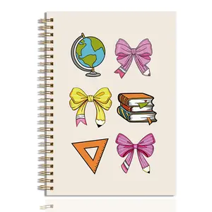 Anycarf  to School Notebook for Teacher Student  of School Gifts Preppy  Bow Notebook for Journal Work Meeting
