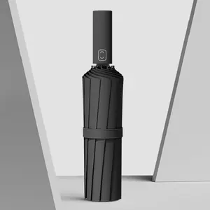 Automatic Folding Umbrella, Large Windproof Rainproof Folding Umbrella, Sun and Rain Dual-use Umbrella for Family Entertainment Outdoor Activities, Foldable Automatic Umbrella