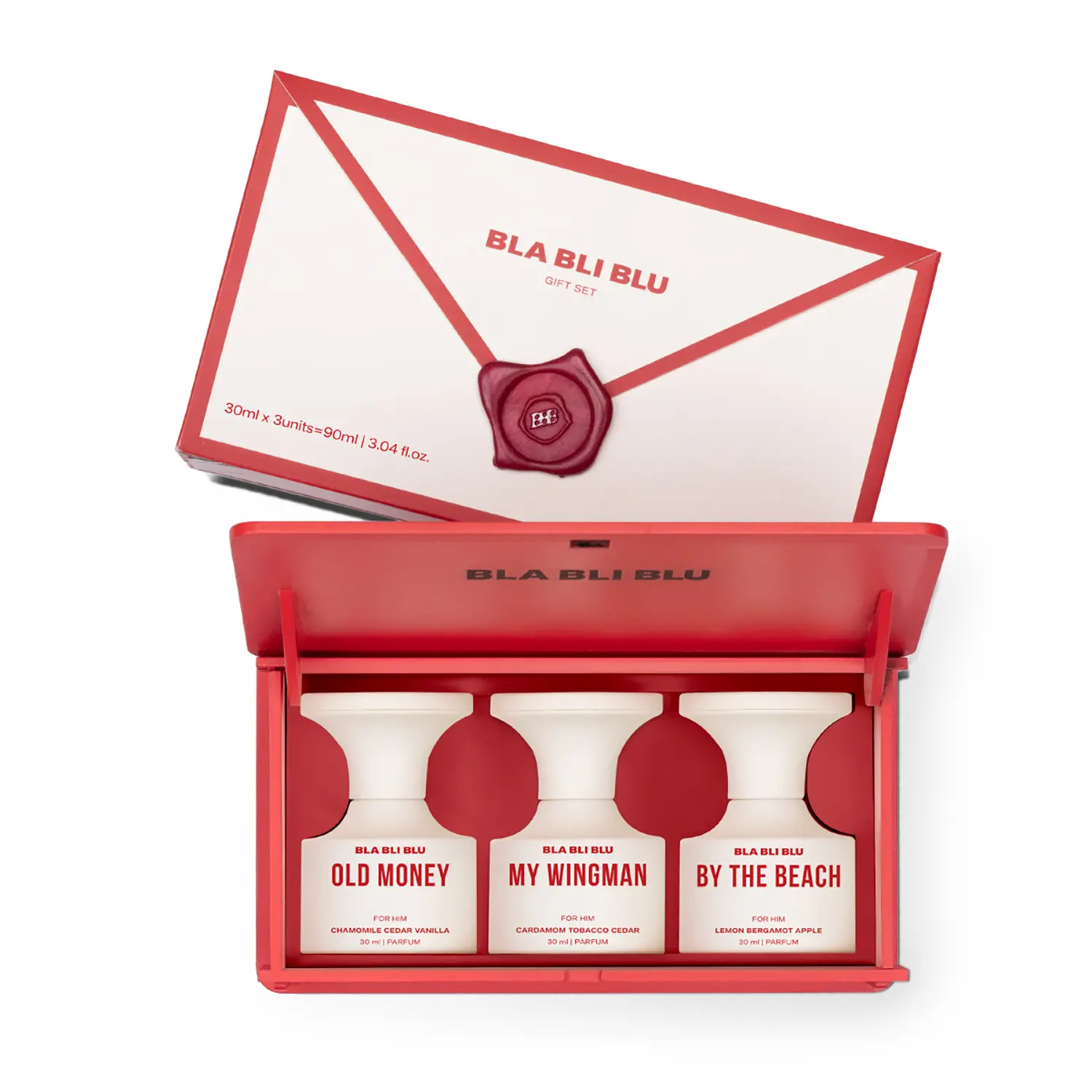 Bla Bli Blu Perfume Gift Set for Men | 3x30ml|Long-Lasting Parfum Fragrances - better than EDP, EDT & EDC | Old Money, By the Beach and My Wingman|Woody, Musky Perfume For Man