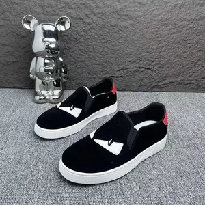 UYCEKK Men's Little Monster Demon Sneakers with Monster Eye - Soft Sole Comfortable Low-Top Shoes Suitable for Autumn, Casual Wear, & Everyday Use - Trendy Student Fashion Footwear