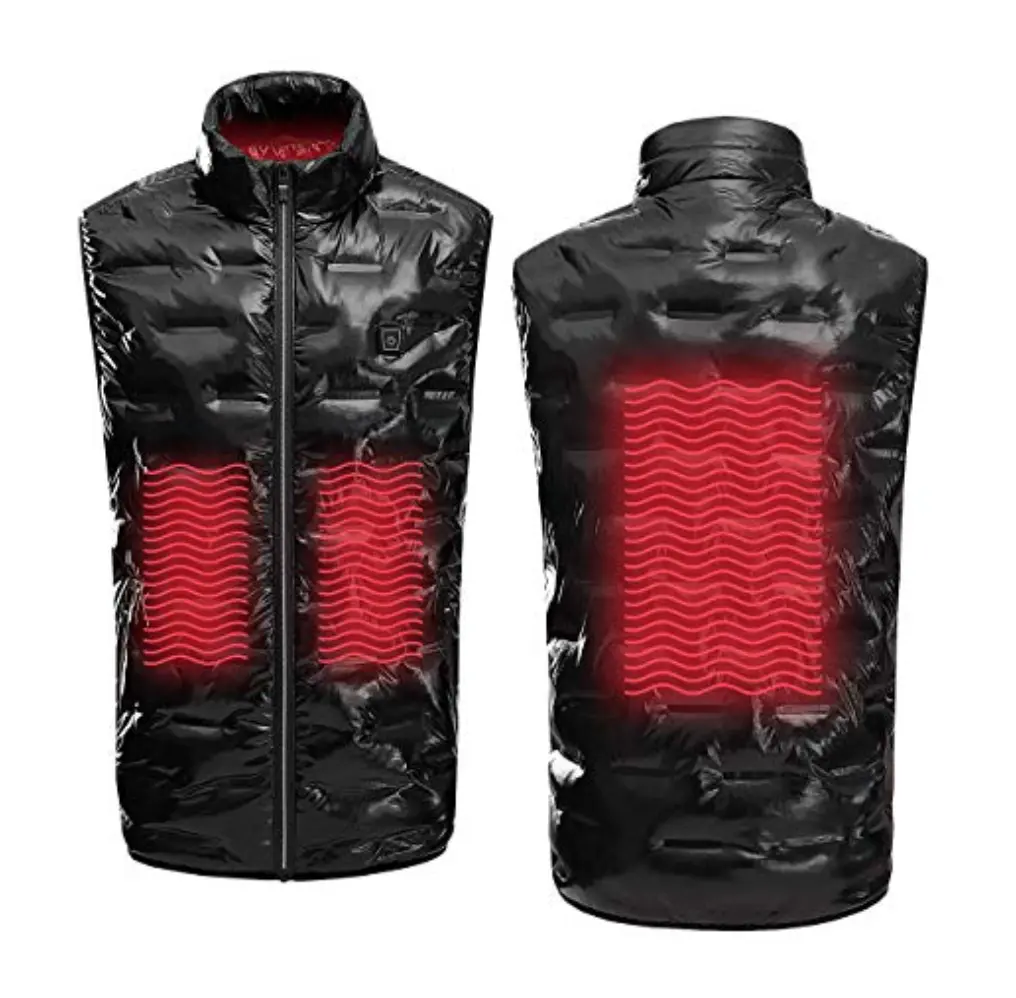Boys (Juniors, Teenagers) Heated Vest - Electric Heating 7v Smart Warming Vest - Rechargeable Battery Pack Included