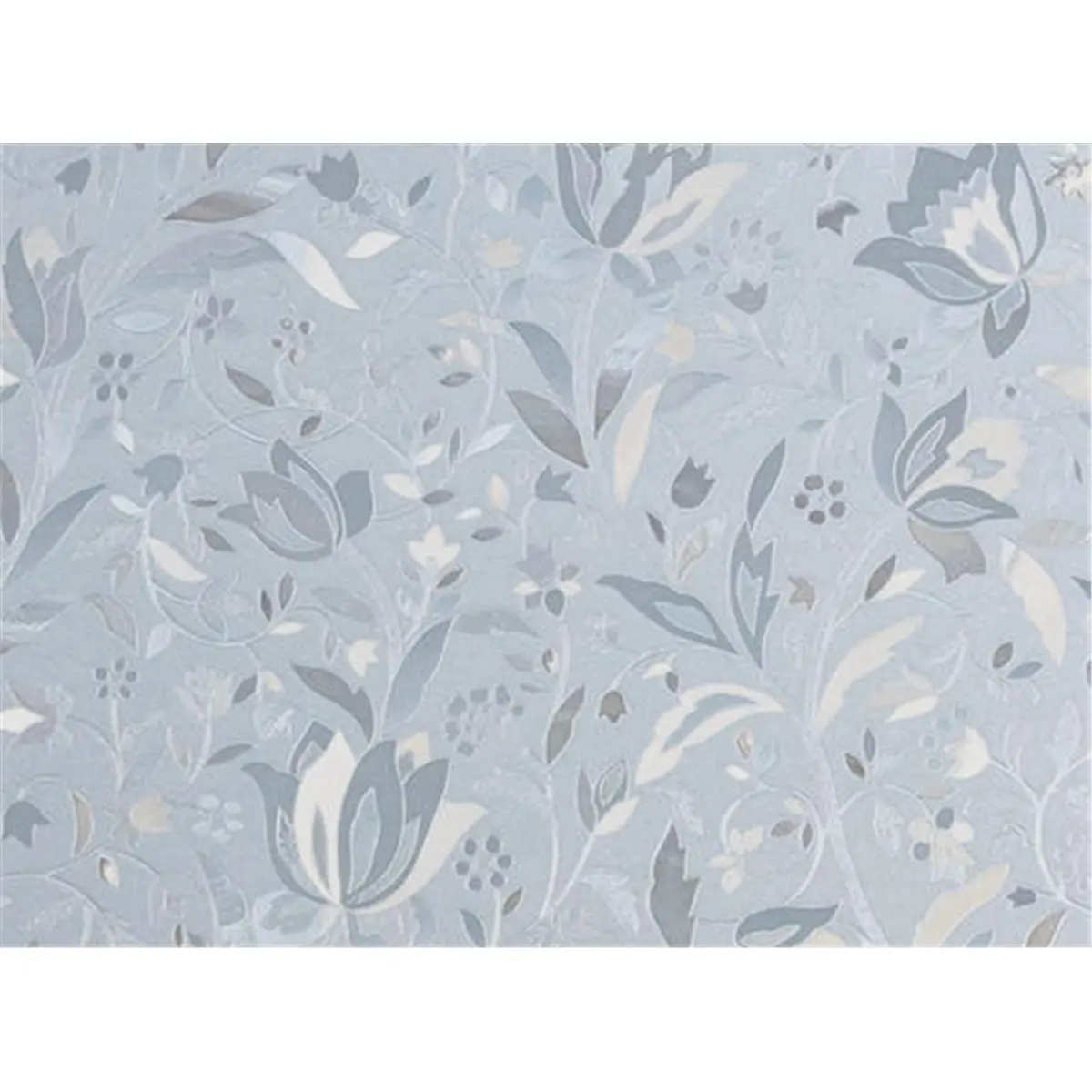 212 MAIN Decorative Floral Print Heavyweight Removable Vinyl Door & Window Film - 35.25 in, Light-Filtering, UVA-Blocking, Glare-Reducing, Prismatic for Baby Nursery Decoration