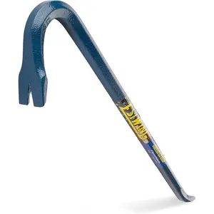 Gooseneck Wrecking Bar - 3/4" x 24" Pry Bar with Angled Chisel End & Forged Steel Construction - EWB-24
