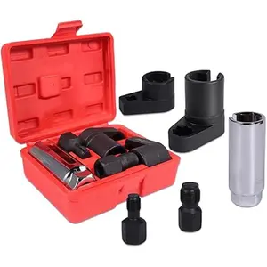 5-Piece Forged O2 Oxygen Sensor Socket & Thread Chaser Set – Automotive Tool for Sensor Removal 5-Piece Forged O2 Oxygen Sensor Socket & Thread Chaser Set – Automotive Tool for Sensor Removal