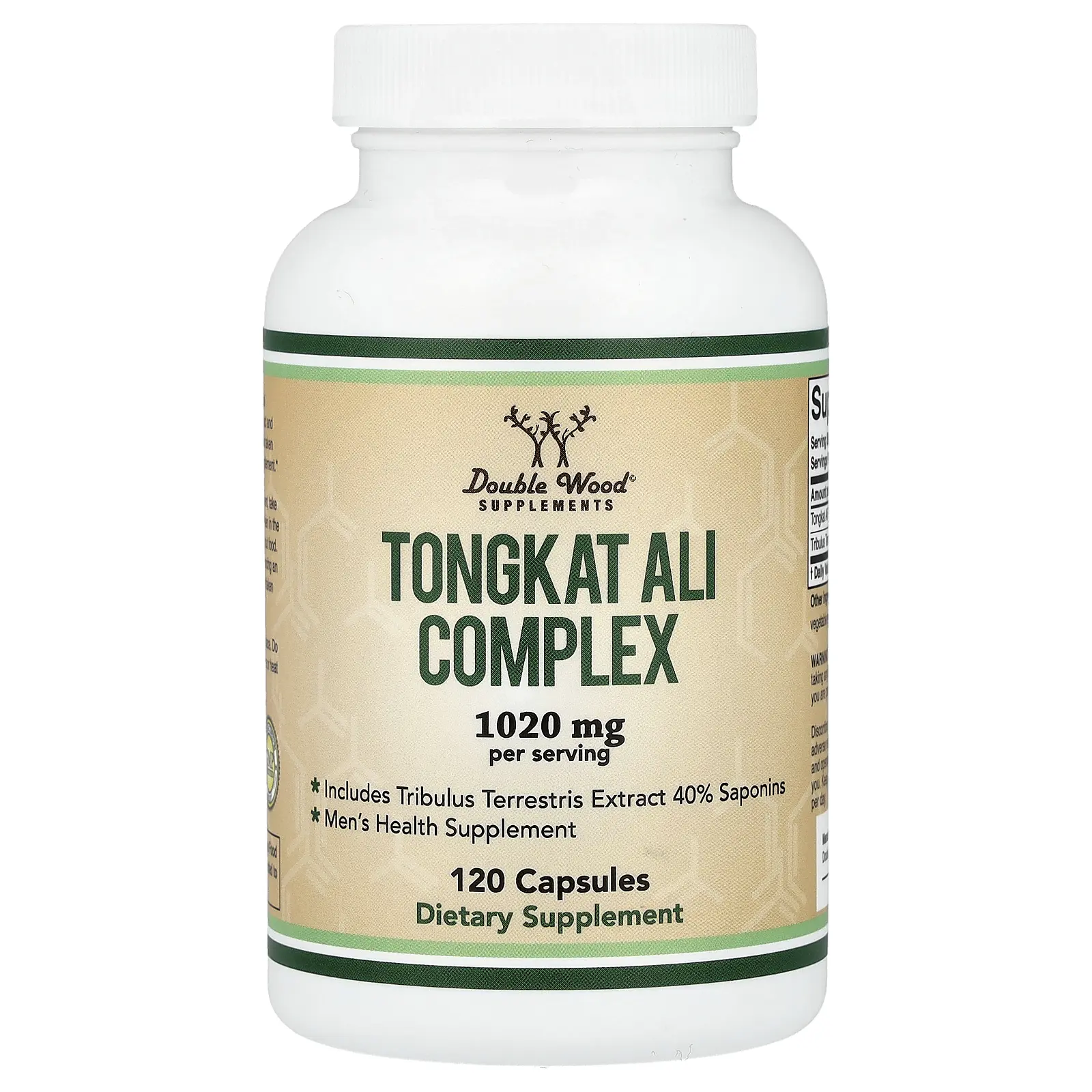 Double Wood Supplements Tongkat Ali Complex, 120 Capsules