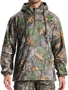 LOOGU Hunting Hoodies Fleece Lining Performance Insulation Pullover Camo Hoodie