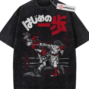 Ippo Makunouchi Shirt, Hajime no Ippo Shirt, Anime Shirt, Vintage T-Shirt , Graphic Tee, Unisex Fashion, Full Color, Full Size, For Men, For Women