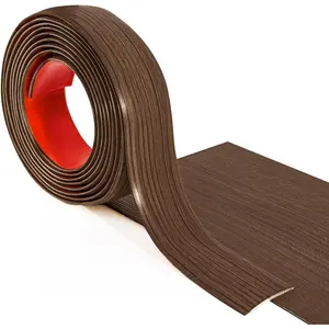 Vinyl Floor Transition Strip - Laminate Floor Divider for Joining Floor Gaps and Carpets, Brown (10 FT, 1.57in)