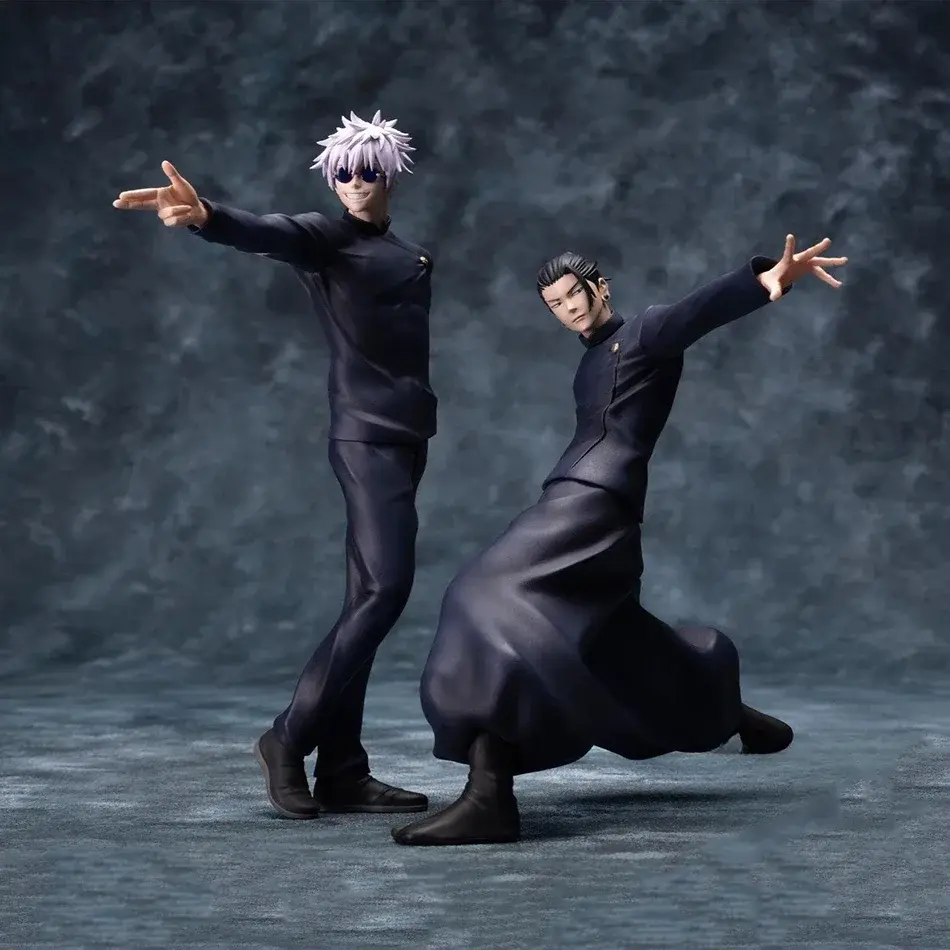 15cm Anime Figure "Noodle Cup Lid" Satoru Gojo & Suguru Geto PVC Model — Christmas Gift, Children's Toy, Adult Collectible