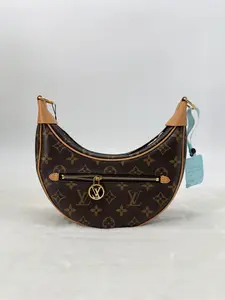 Pre-owned Louis Vuitton Monogram Shoulder Bags LV Loop Canvas Brown