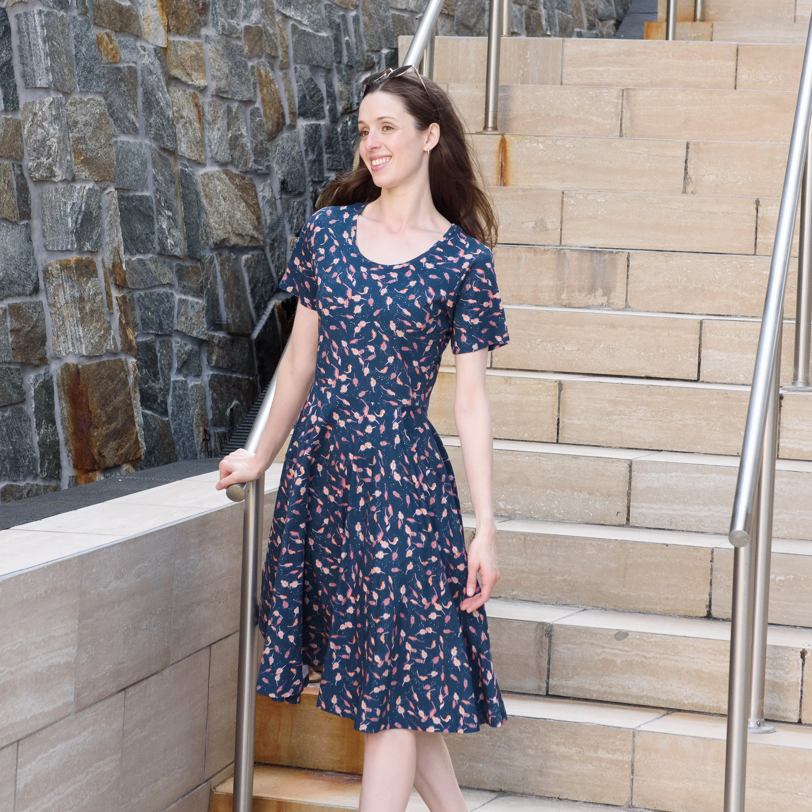 Brine Shrimp Twirl Dress with Pockets