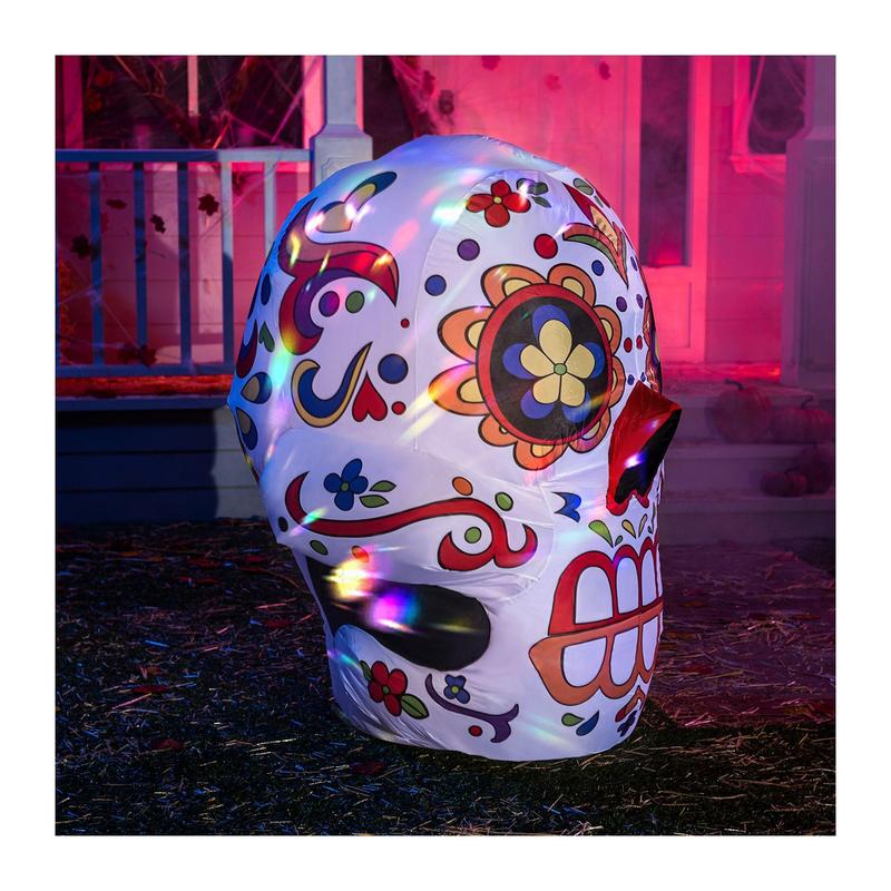 Joiedomi 4 ft Day of the Dead w/Kaleidoscope Light Inflatable
