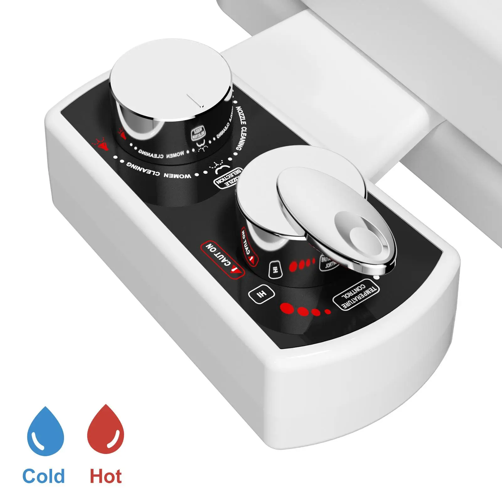 Modern Cold & Hot Water Bidet Attachment, 1 Set Bathroom Bidet Sprayer Attachment with Accessories, Bidet Attachment with Switch for Bathroom Sink, Ba