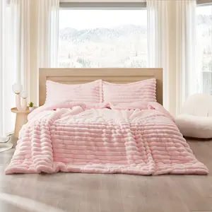 Roll Cakes Chunky Bunny - Coma Inducer Oversized Comforter Set - Heavenly Pink