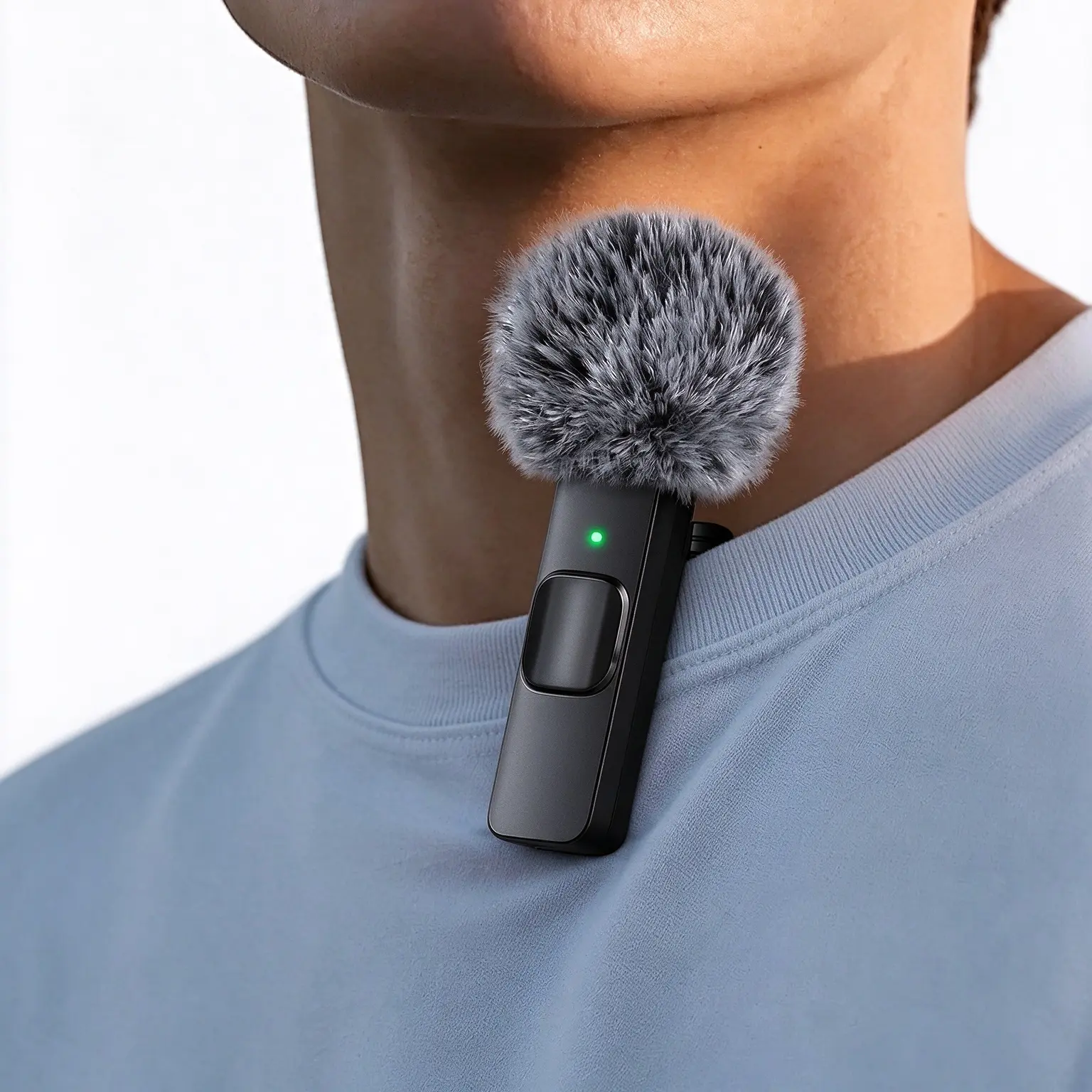 2-Pack Wireless Lavalier Microphones, Mini Clip-On Lapel Mics for iPhone Android iPad, USB-C Compatible Phone Microphone for TikTok YouTube Vlog Podcast Interview and Live Streaming