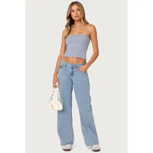 Raelynn Washed Low Rise Baggy Jeans