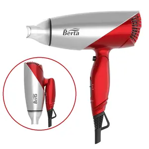 1875W Foldable Travel Hair Dryer, Dual Voltage Blow Dryer with Concentrator, Lightweight Negative Ionic Hair Dryer for Travel