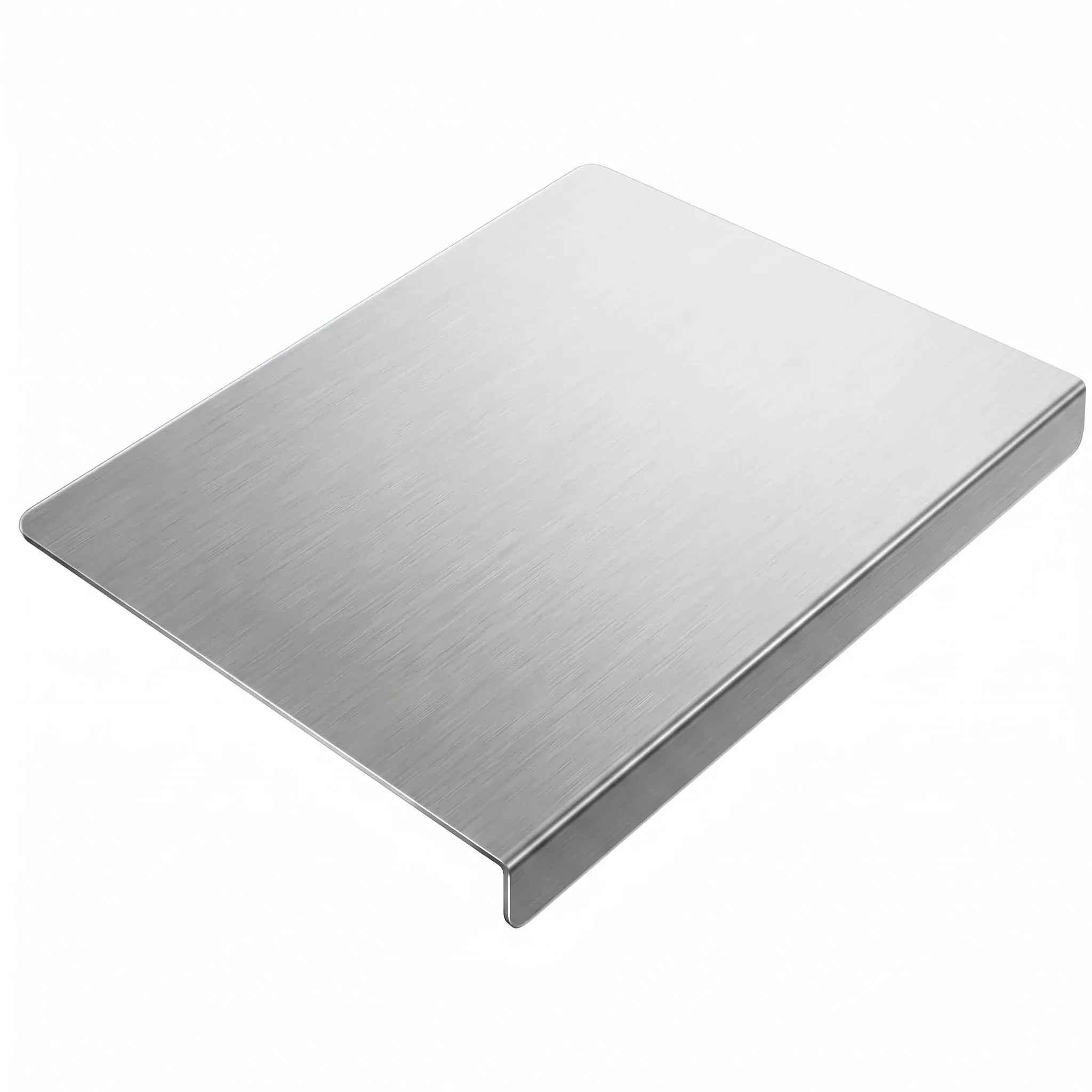 Premium Stainless Steel Cutting Board - Kitchen Chopping Block with Raised Edge, Ideal for Meat, Vegetable Prep (Metal Chopping Boards for Kitchen Use)