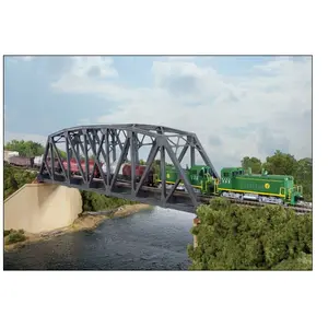 Walthers 933-3870 Single-Track Arched Pratt Truss Bridge - Kit - 14-3/32 x 2 x 3-1/2" 35.7 x 5 x 8.8cm, N Scale
