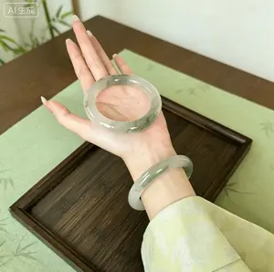 Natural Tianshan Jade Bracelet, Elegant Natural Jade Bracelet, Suitable For Daily Wear