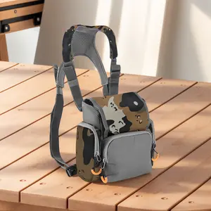 Adjustable Large-Capacity Binocular Harness Case - Compact, Rainproof Design with Rangefinder Pouch for Hunting, Camping (Sports & Outdoor Bags & Packs)