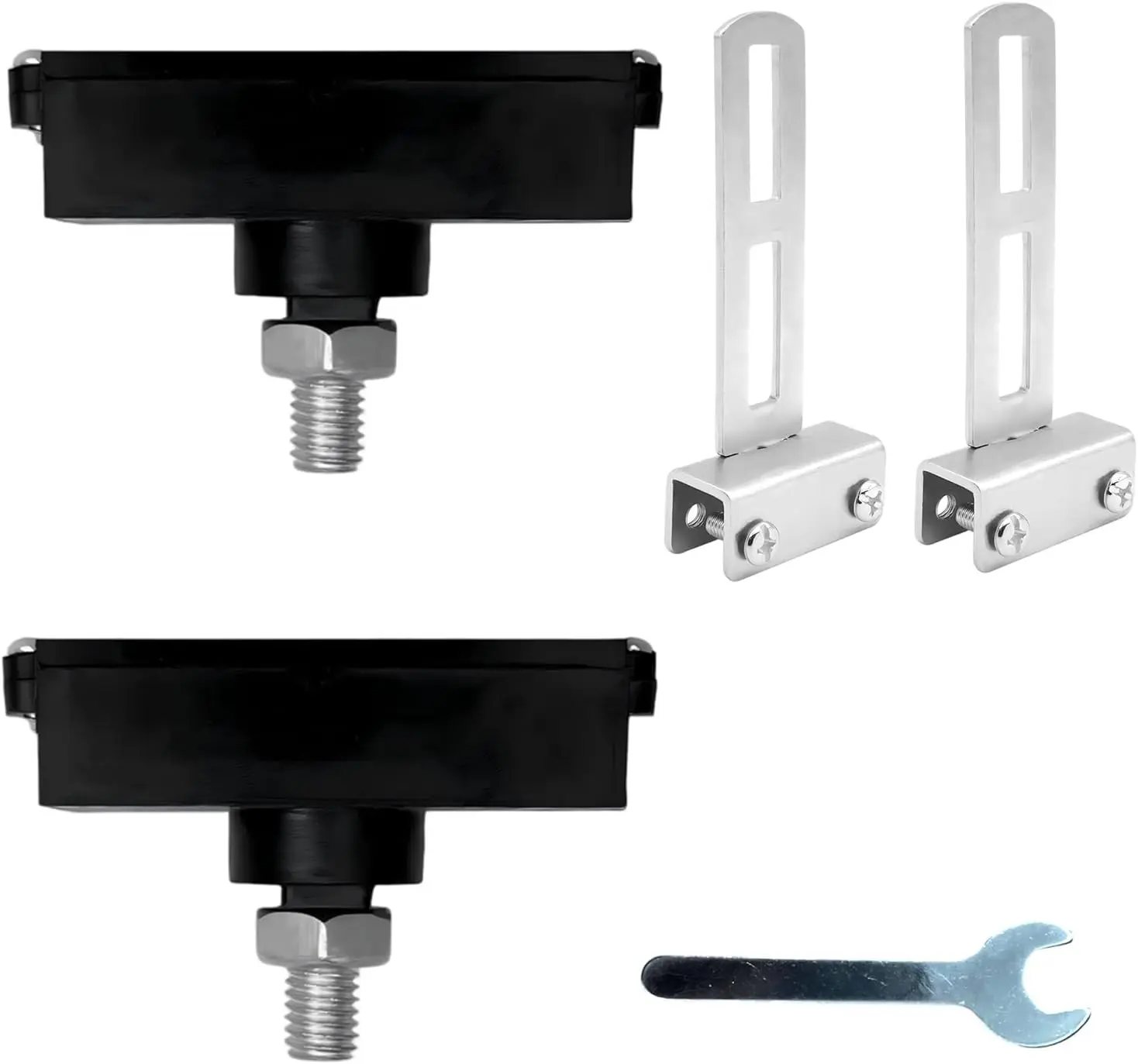 2 Pack Limit Switch Magnets for Automatic Sliding Gate Openers, Square Gate Limit Magnets Replacement Accessories for Electric Gate Opener Systems (2 Pack Limit Switch Magnets with Mounting Bracket)