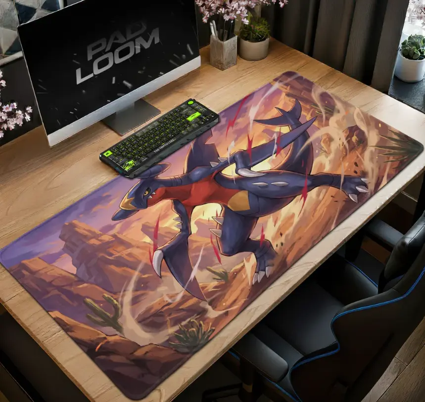 Garchomp Desert Sandstorm Mouse Pad - Desk Mat