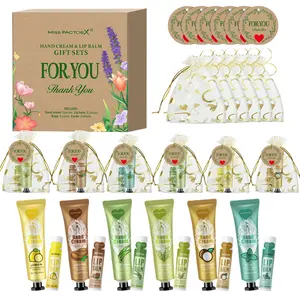 Souvenir Set 24PCS/box Hand Cream Bulk Lip Balm Bulk With Thank You Cards and Love Gift Bags Gifts for Women Gifts for Newly Married Thank You Gifts for Guests Company Team Building Welfare