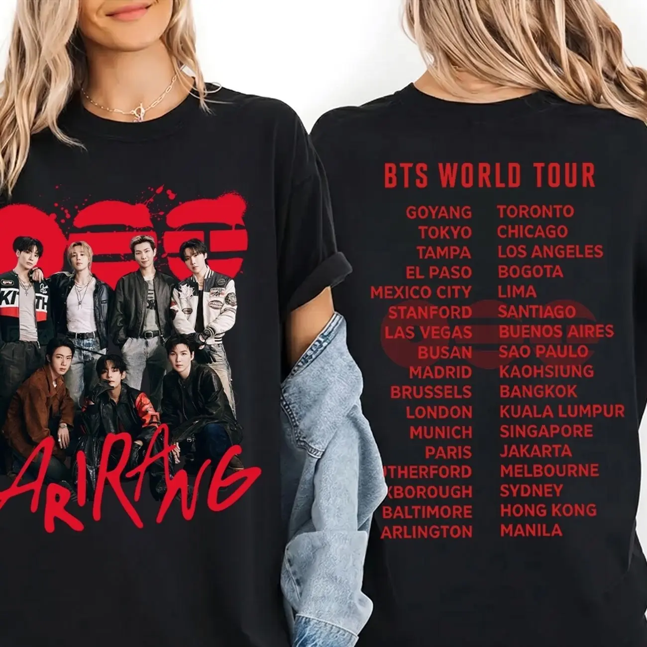 BTS WORLD TOUR LOVE YOURSELF Tシャツまとめ売り bts love yourself tour shirt - TikTok Shop