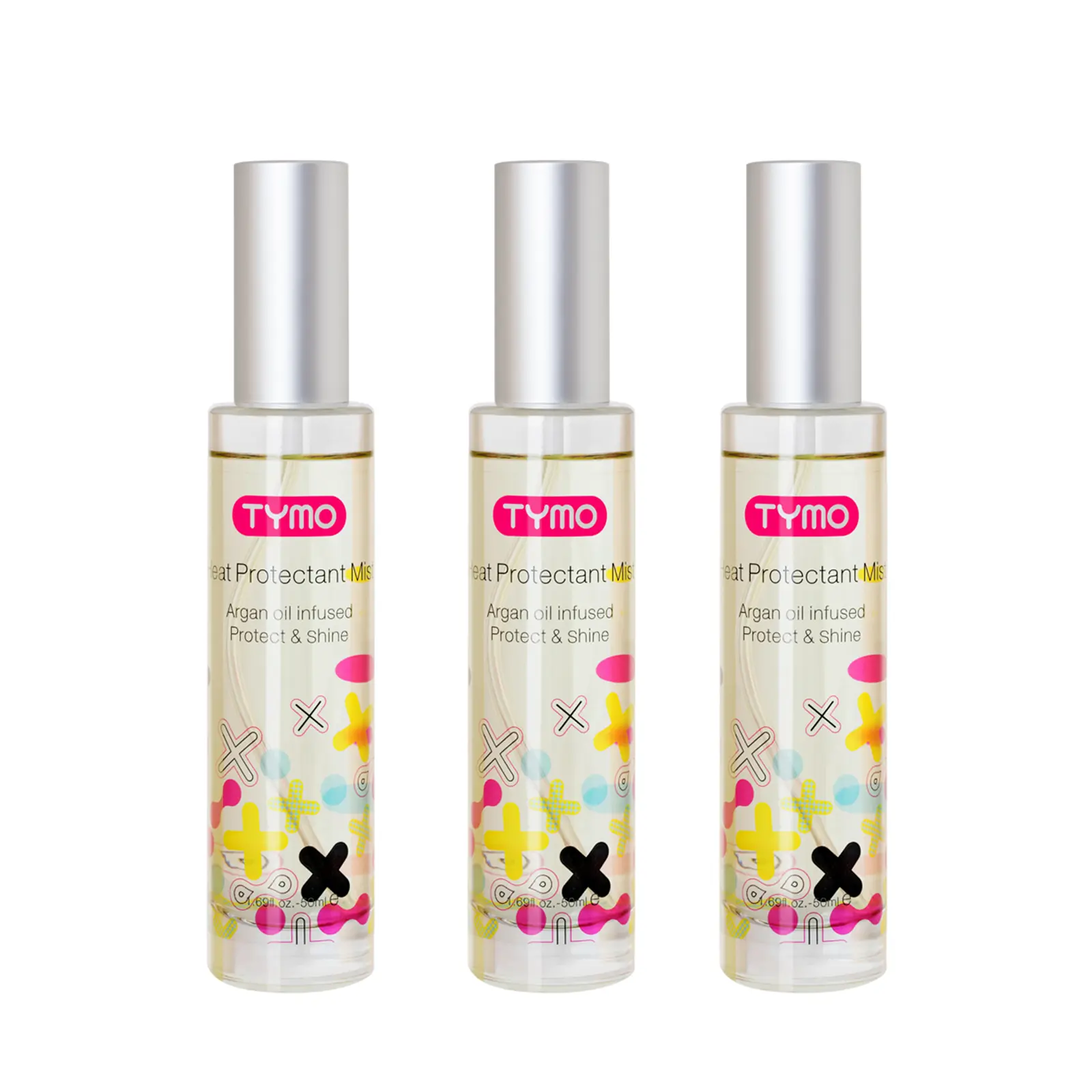 TYMO Heat Protectant Spray, 50ml - Argan Oil-Infused Essence for Damage-Free, Sleek Hairstyling Haircare Lightweight