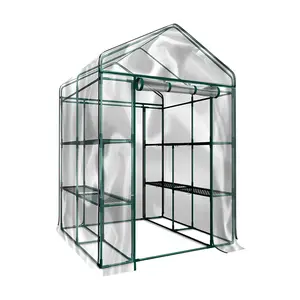 Home-Complete Walk in Greenhouse with 8 SturdyShelves