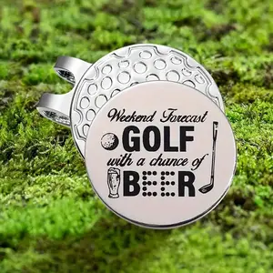 Marker with hat clip ⛳️ Weekend Beer Golf Marker– Never Lose Your Marker Again! 🎯 pitch
