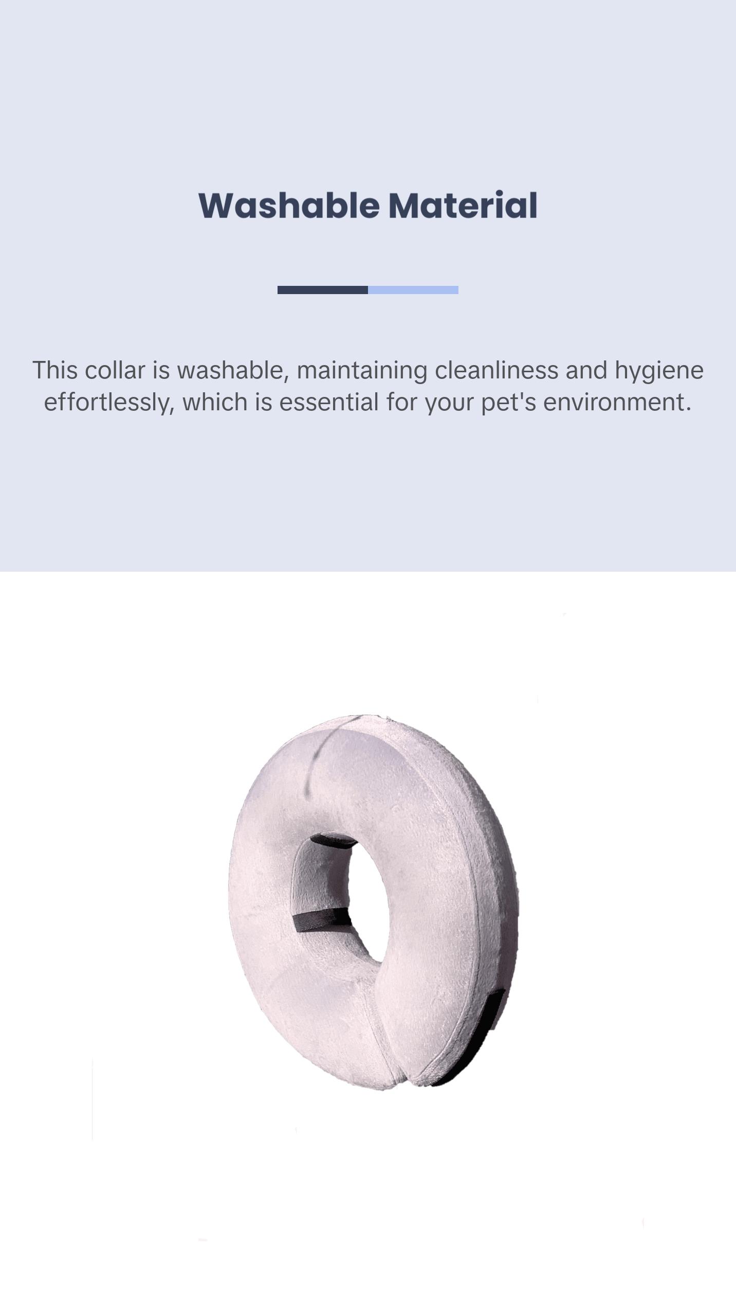 Protective Inflatable Dog Collar for Stopping Bite-Offs