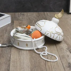 Middle Eastern Ramadan Decoration, Festive Home Decor, Jewelry Box Storage Container, Islamic Holiday Ornament, Home Jewelry Organizer, 1 Piece