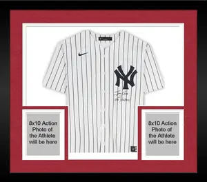 Framed Spencer Jones New York Yankees Autographed Nike Replica Jersey with "Go Yankees!" Inscription - Signed on Front - Fanatics Authentic Certified