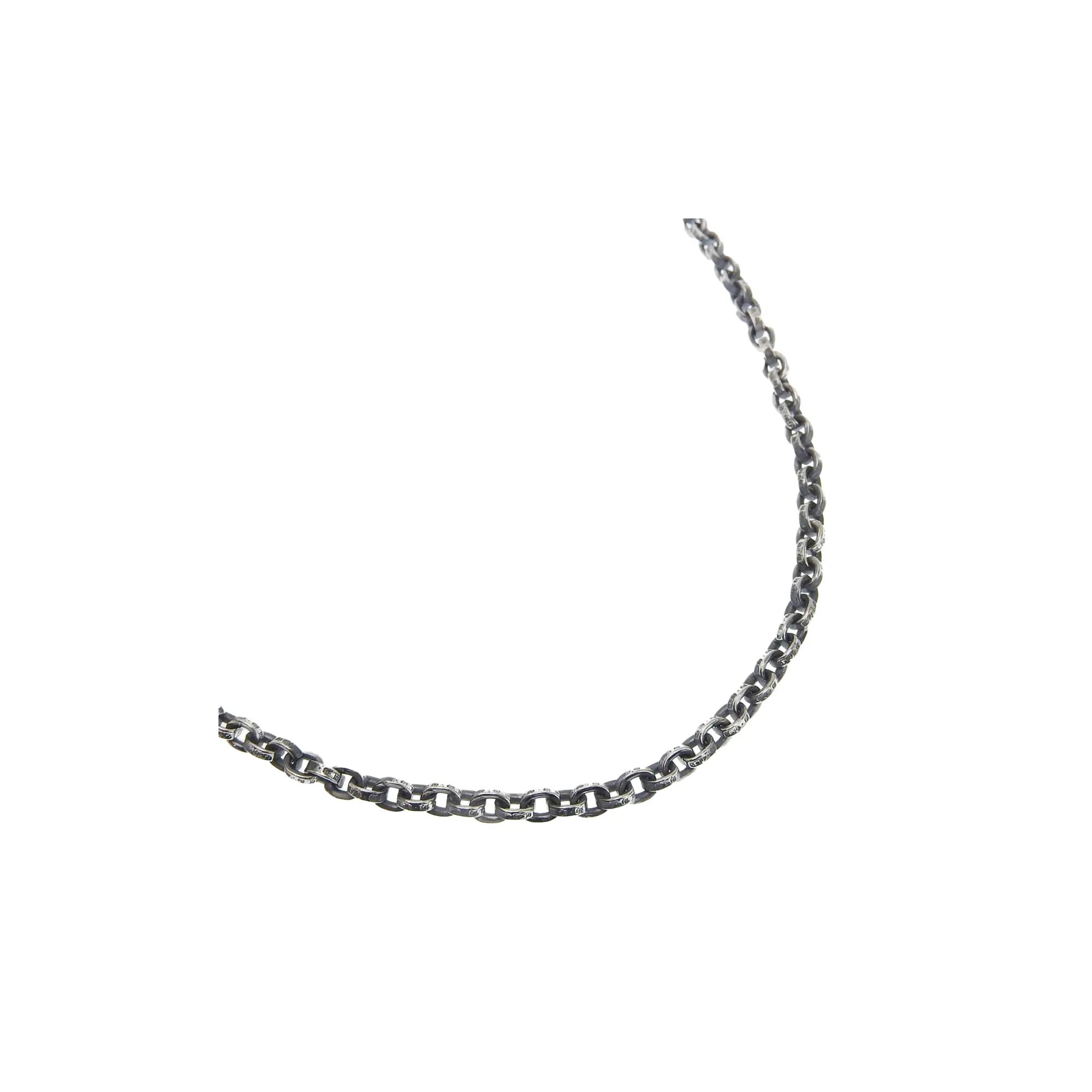 Paper chain 20 inch 925 Unisex necklace A+rank "Silver" CHRM0434
