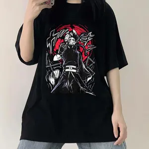 Obito Uchiha – Naruto Vintage Graphic T-Shirt, Gildan Tee & Comfort Colors, Casual Cotton Unisex Menswear Top, Breathable Heavyweight Fabric, Classic Crew Neck Garment Streetwear Tee