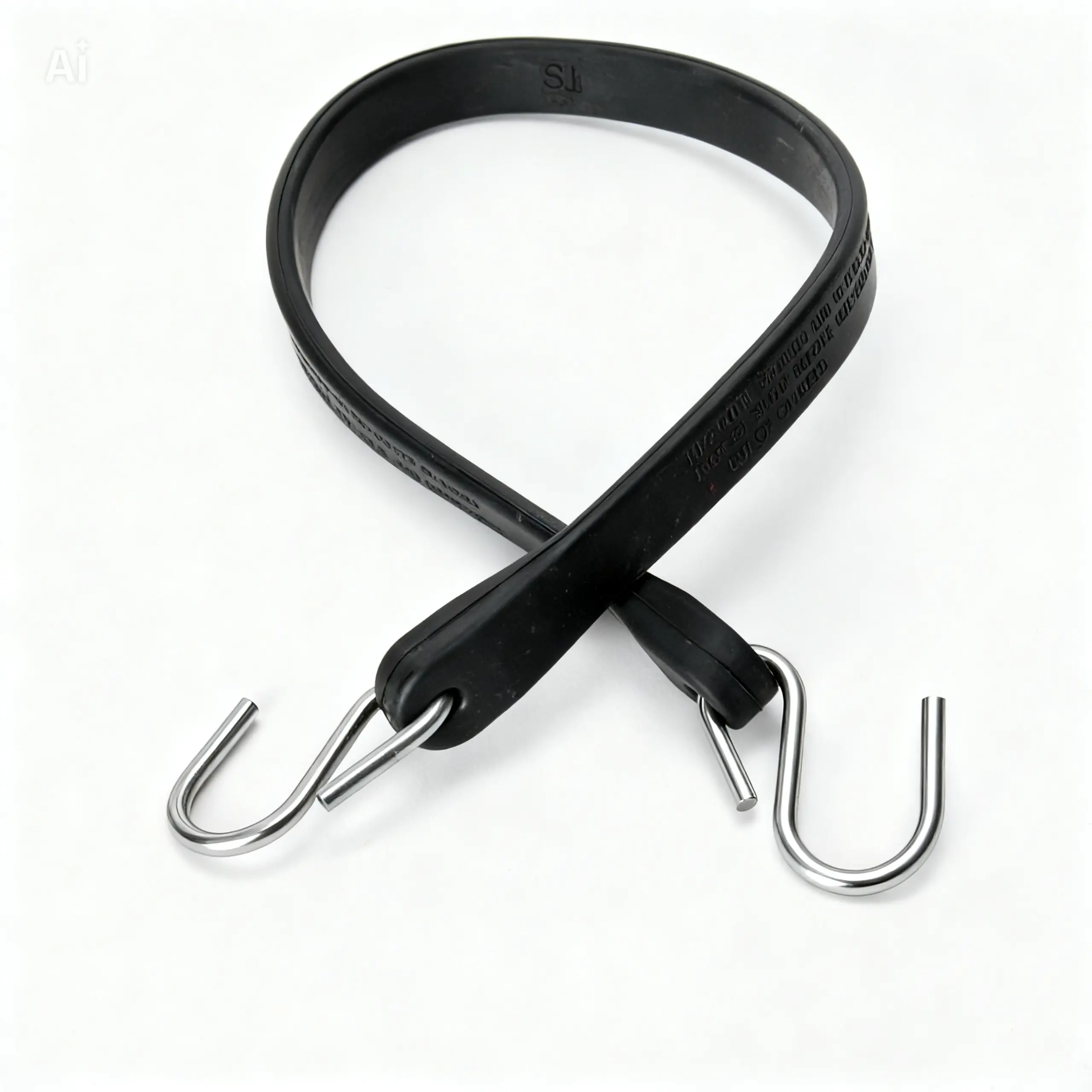 10-In Natural Rubber Bungee Strap with S-Hooks, Heat-Resistant for Hardware Bases, Handheld Abs Flashlight Compatible, Easy Connection, Made in Sri Lanka