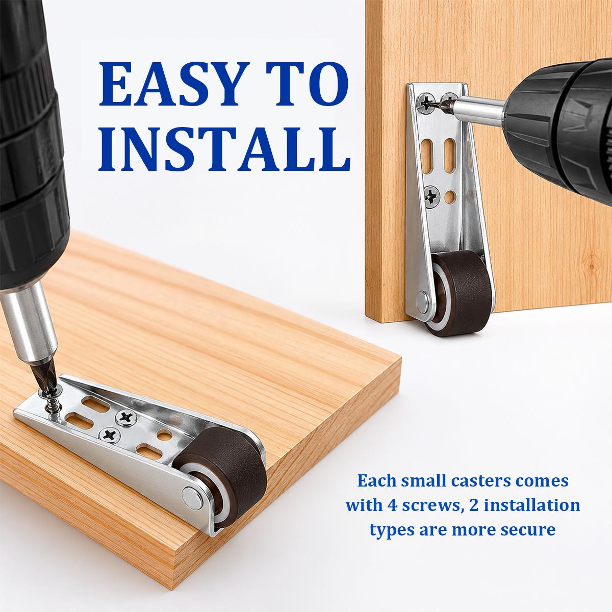 Vertical Track Roller Wheel, Heavy Duty 110LBS Sliding Door Bottom Guide, Anti-Wobble Door Stop, Nylon Wheel & Aluminum Bracket, Smooth Quiet Sliding, Easy to Install Replacement Parts for Barn Door, Interior Door, Wardrobe, Cabinet, Closet Organizer Vertical Track Roller Wheel, Heavy Duty 110LBS Sliding Door Bottom Guide, Anti-Wobble Door Stop, Nylon Wheel & Aluminum Bracket, Smooth Quiet Sliding, Easy to Install Replacement Parts for Barn Door, Interior Door, Wardrobe, Cabinet, Closet Organizer